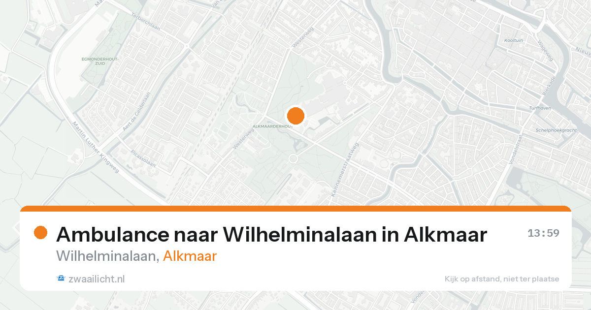 Ambulance naar Wilhelminalaan in Alkmaar — 20 mei 2026