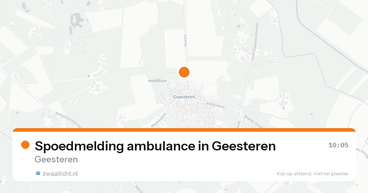 Spoedmelding ambulance in Geesteren — 8 feb 2026