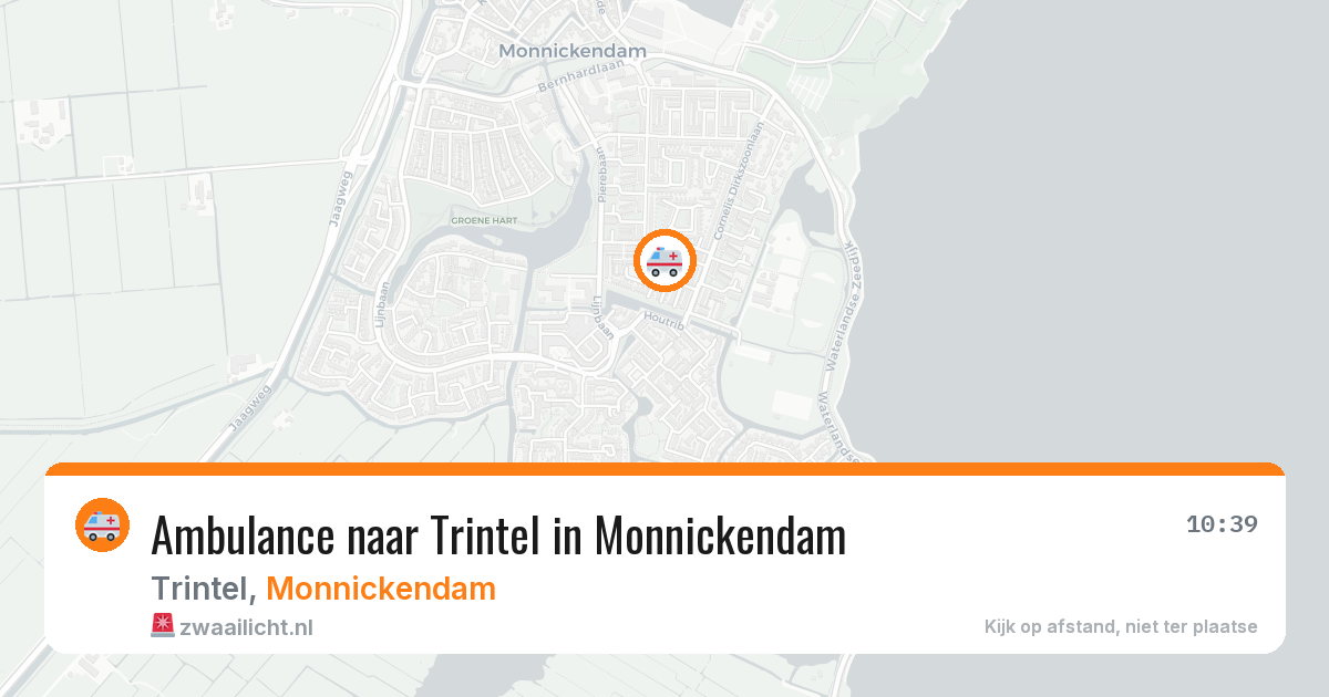 Ambulance naar Trintel in Monnickendam — 19 jul 2026
