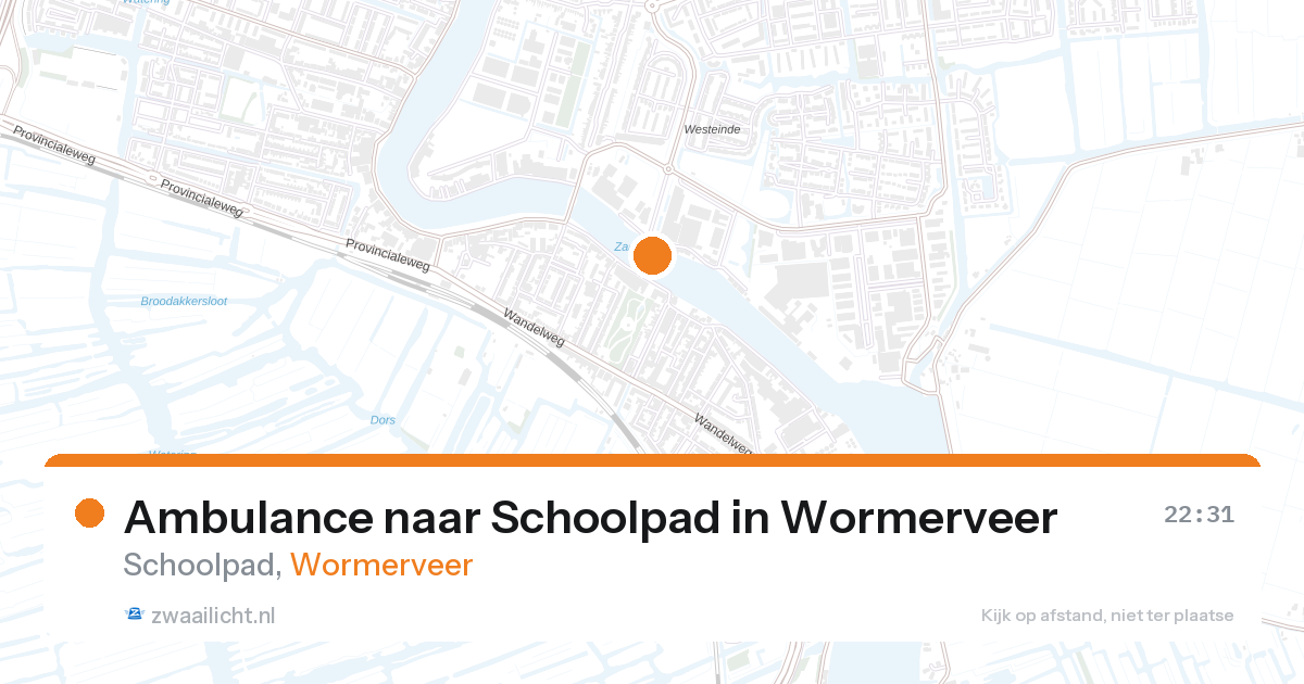 Ambulance naar Schoolpad in Wormerveer — 16 jun 2026