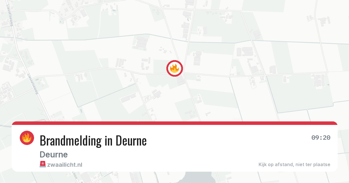 Brandmelding in Deurne — 12 aug 2026