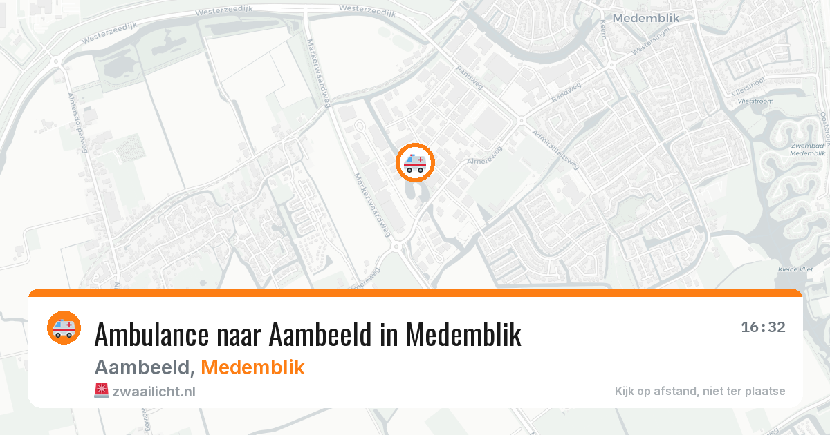 Ambulance naar Aambeeld in Medemblik — 13 jul 2026