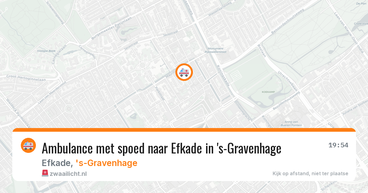 Ambulance met spoed naar Efkade in 's-Gravenhage — 2 mrt 2026