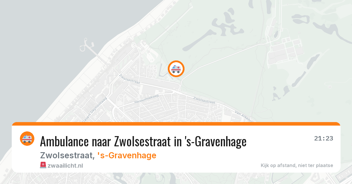 Ambulance naar Zwolsestraat in 's-Gravenhage — 4 apr 2026