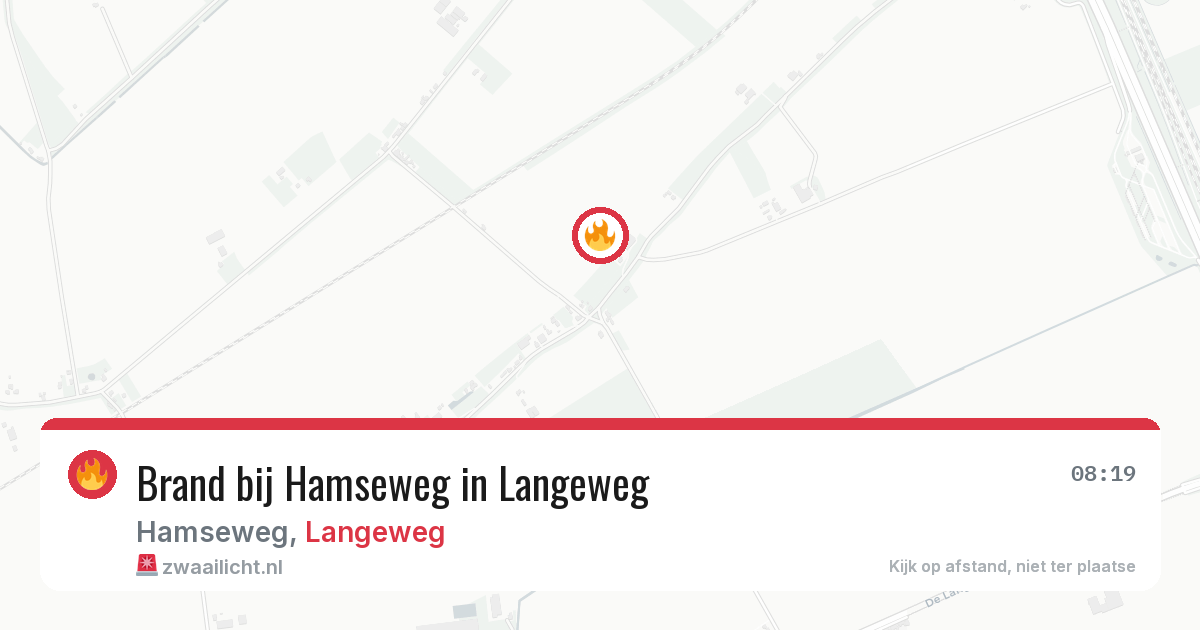 Brand bij Hamseweg in Langeweg — 11 jun 2026
