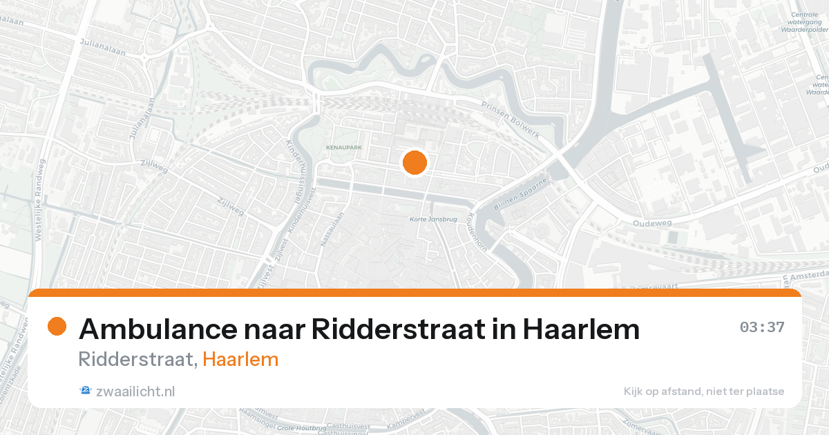 Ambulance naar Ridderstraat in Haarlem — 31 jan 2026