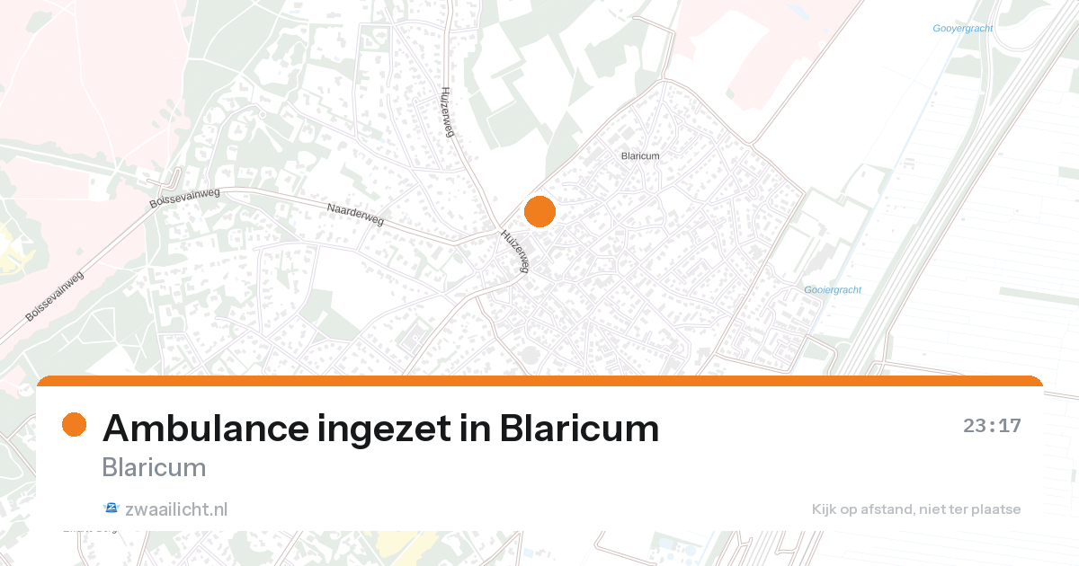 Ambulance ingezet in Blaricum — 31 jan 2026
