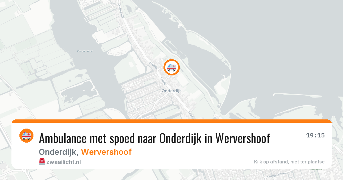 Ambulance met spoed naar Onderdijk in Wervershoof — 21 jun 2026