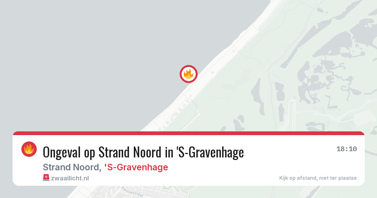Ongeval op Strand Noord in 'S-Gravenhage — 25 mei 2026