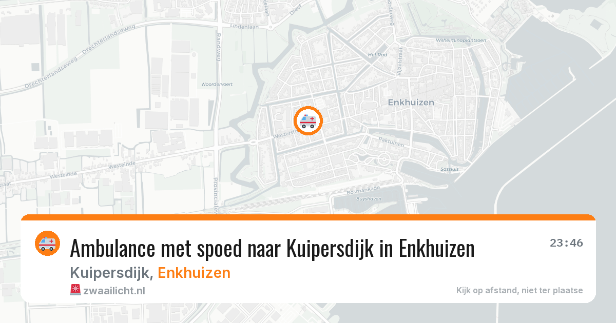 Ambulance met spoed naar Kuipersdijk in Enkhuizen — 2 apr 2026