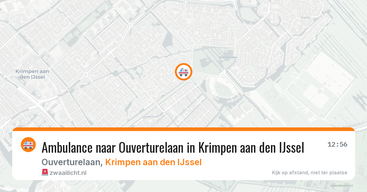 Ambulance naar Ouverturelaan in Krimpen aan den IJssel — 16 jan 2026