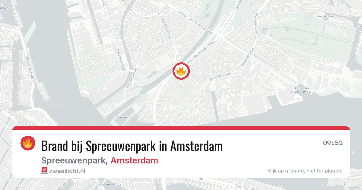 Brand bij Spreeuwenpark in Amsterdam — 8 aug 2026