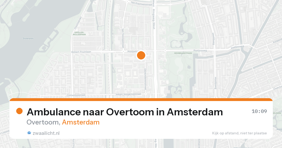 Ambulance naar Overtoom in Amsterdam — 8 feb 2026