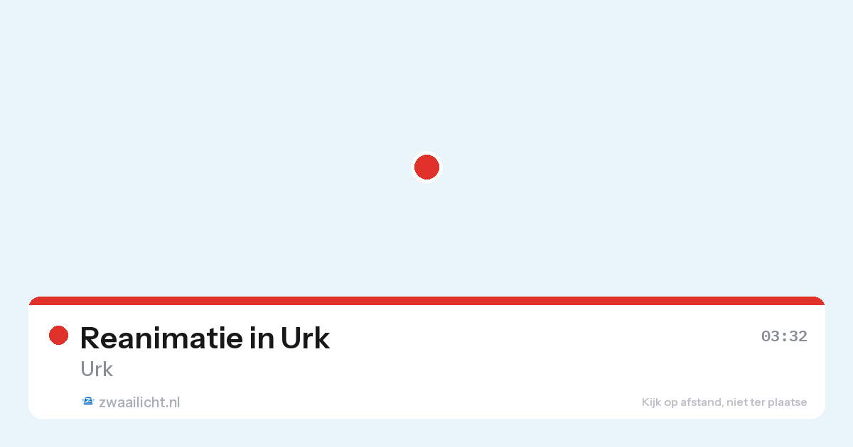 Reanimatie in Urk — 28 aug 2026
