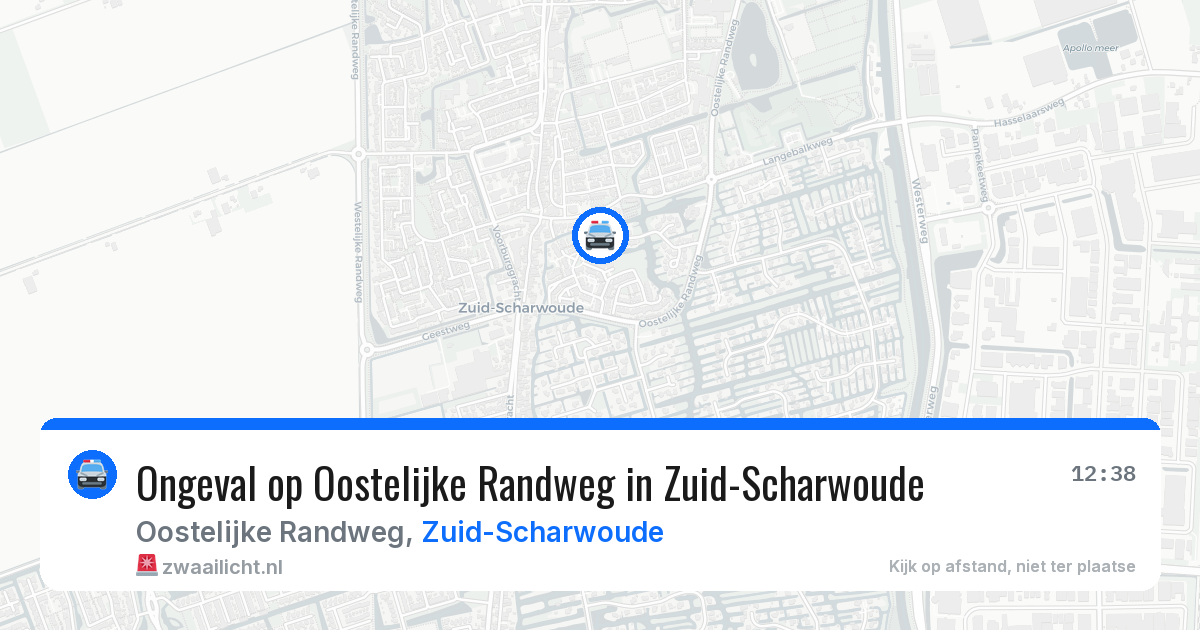 Ongeval op Oostelijke Randweg in Zuid-Scharwoude — 23 mei 2026