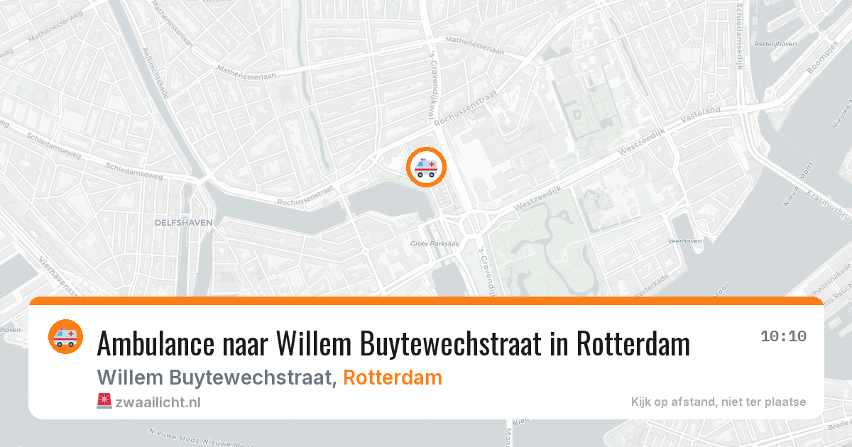 Ambulance naar Willem Buytewechstraat in Rotterdam — 27 apr 2026