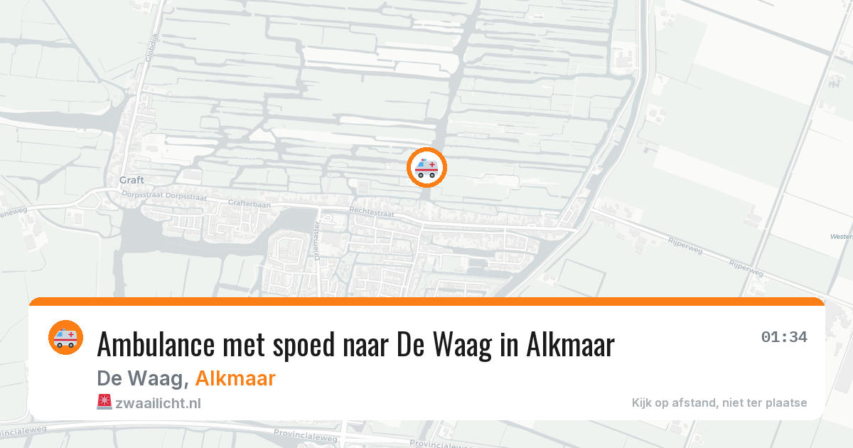 Ambulance met spoed naar De Waag in Alkmaar — 17 jan 2026