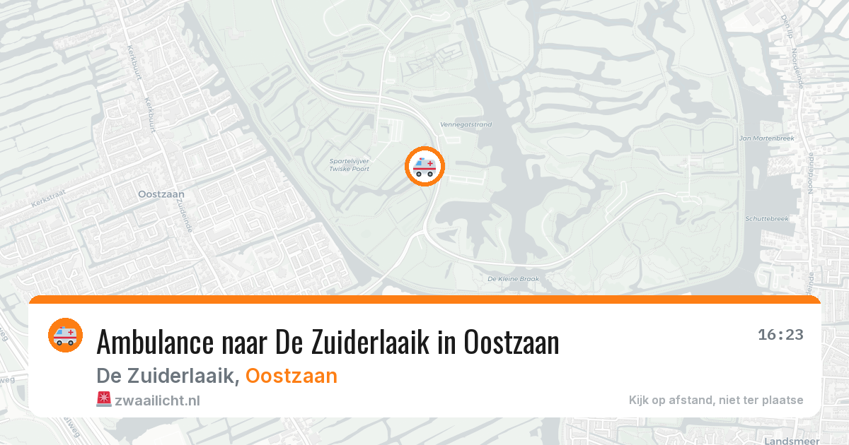 Ambulance naar De Zuiderlaaik in Oostzaan — 3 aug 2026