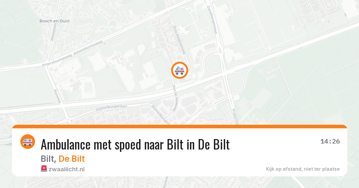 Ambulance met spoed naar Bilt in De Bilt — 7 apr 2026
