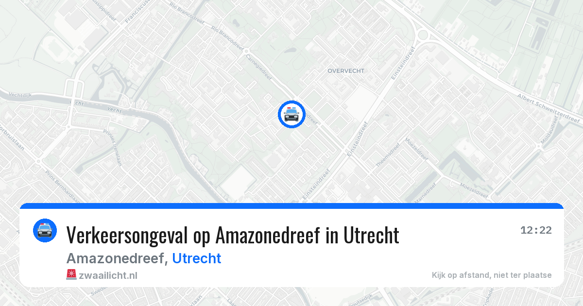 Verkeersongeval op Amazonedreef in Utrecht — 30 mrt 2026