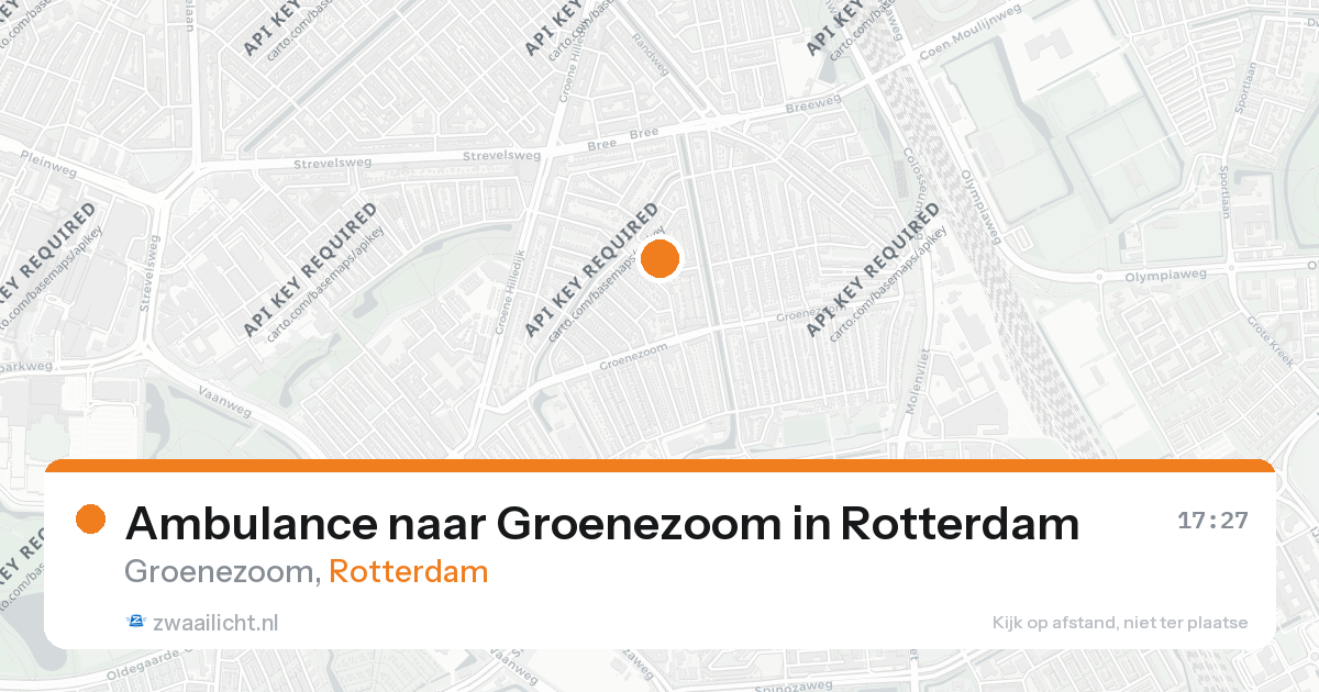 Ambulance naar Groenezoom in Rotterdam — 26 aug 2026