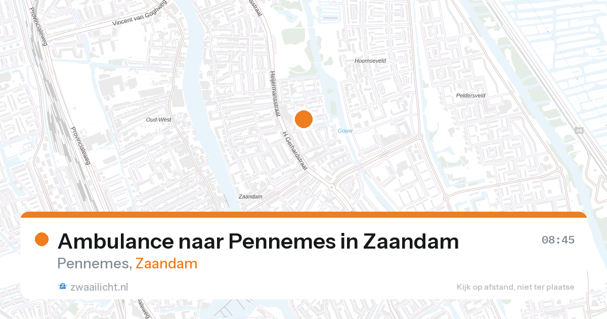 Ambulance naar Pennemes in Zaandam — 12 jun 2026