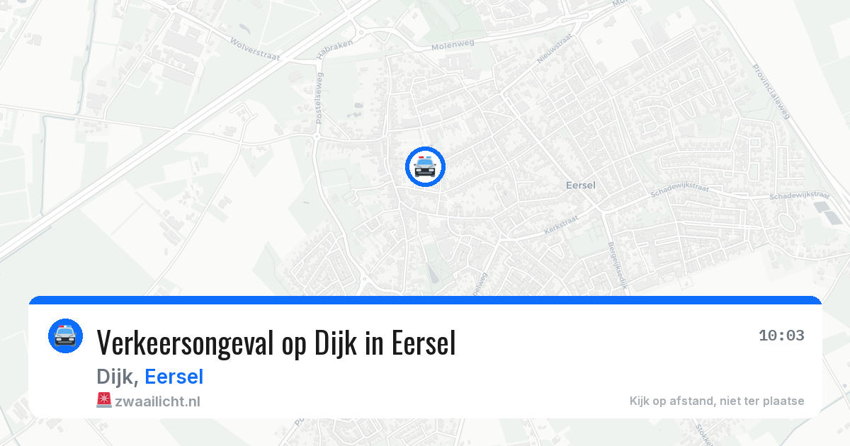 Verkeersongeval op Dijk in Eersel — 8 apr 2026