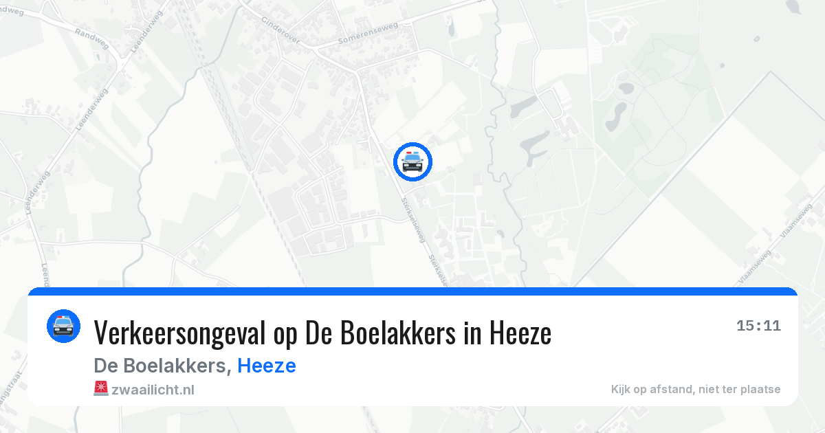 Verkeersongeval op De Boelakkers in Heeze — 6 apr 2026