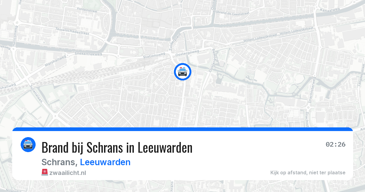 Brand bij Schrans in Leeuwarden — 10 jun 2026