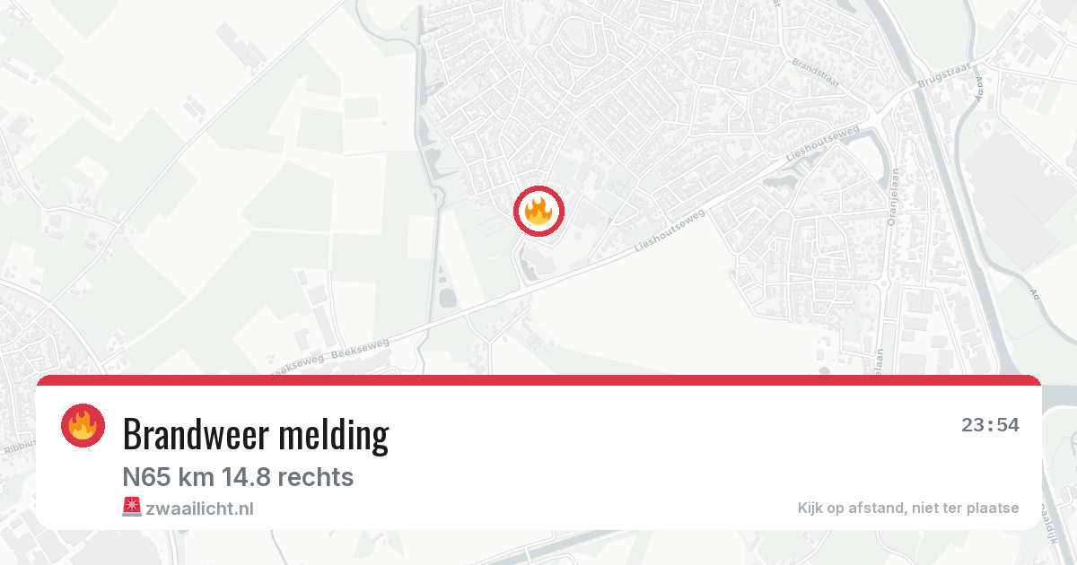 Brandweer melding — 6 jun 2026