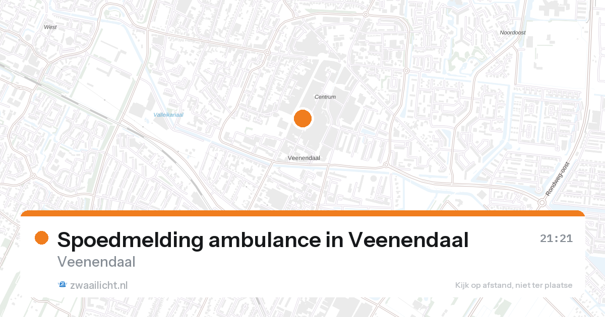Spoedmelding ambulance in Veenendaal — 26 aug 2026