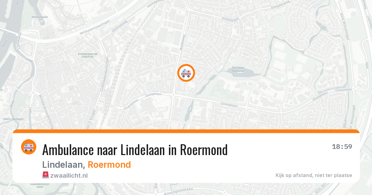 Ambulance naar Lindelaan in Roermond — 2 jul 2026