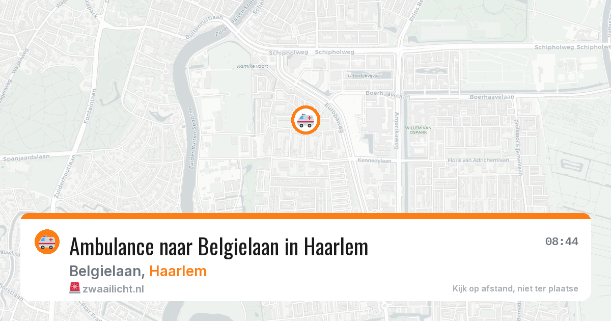 Ambulance naar Belgielaan in Haarlem — 7 apr 2026