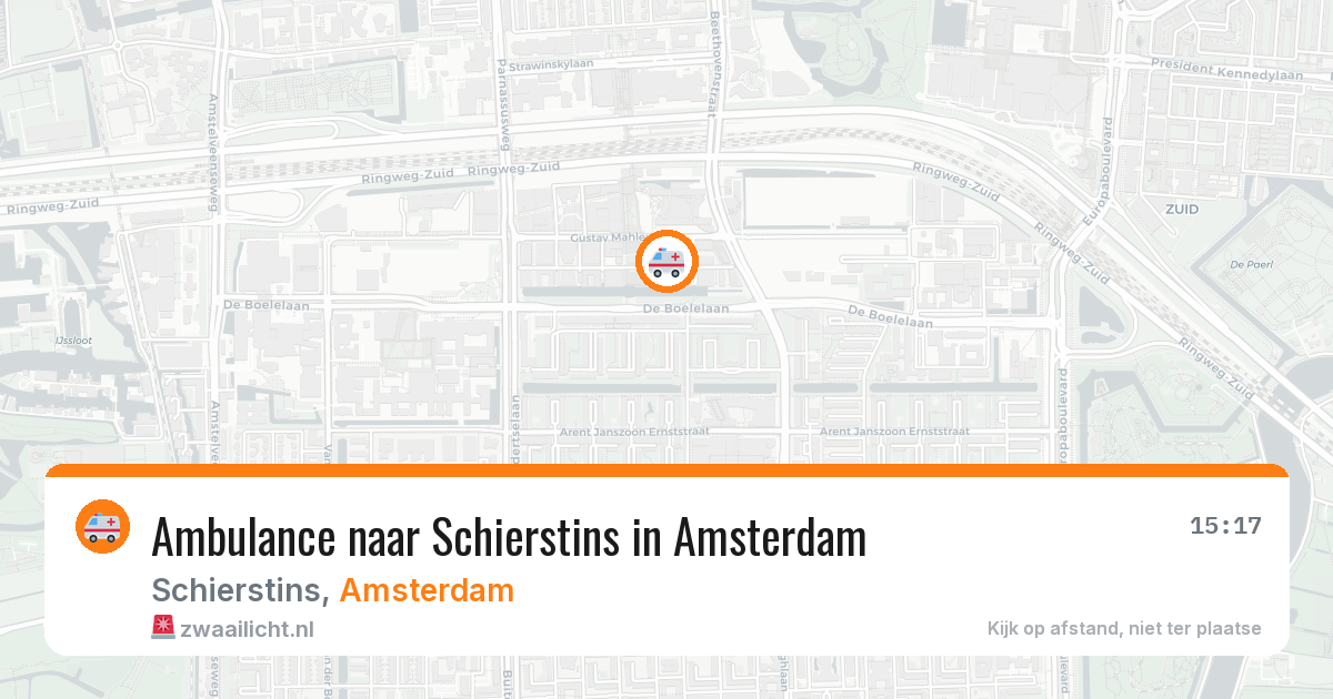 Ambulance naar Schierstins in Amsterdam — 14 jun 2026