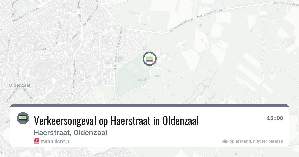Verkeersongeval op Haerstraat in Oldenzaal — 1 jul 2026