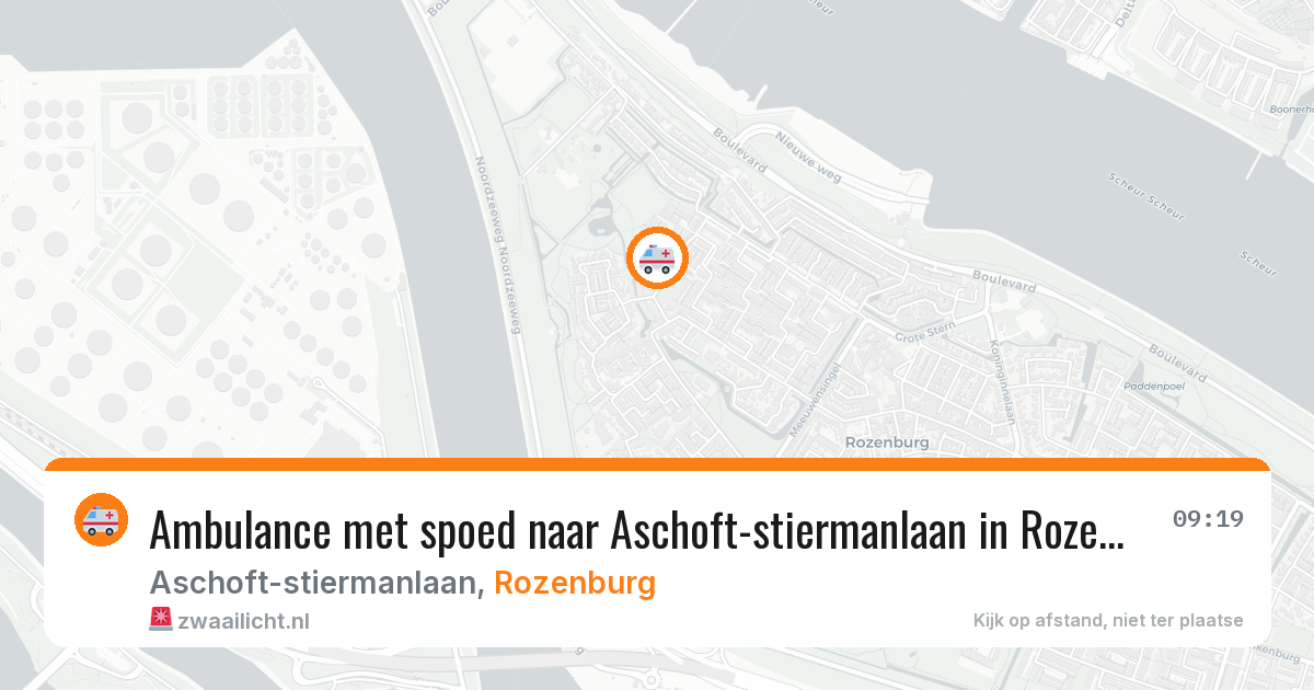 Ambulance met spoed naar Aschoft-stiermanlaan in Rozenburg — 19 apr 2026