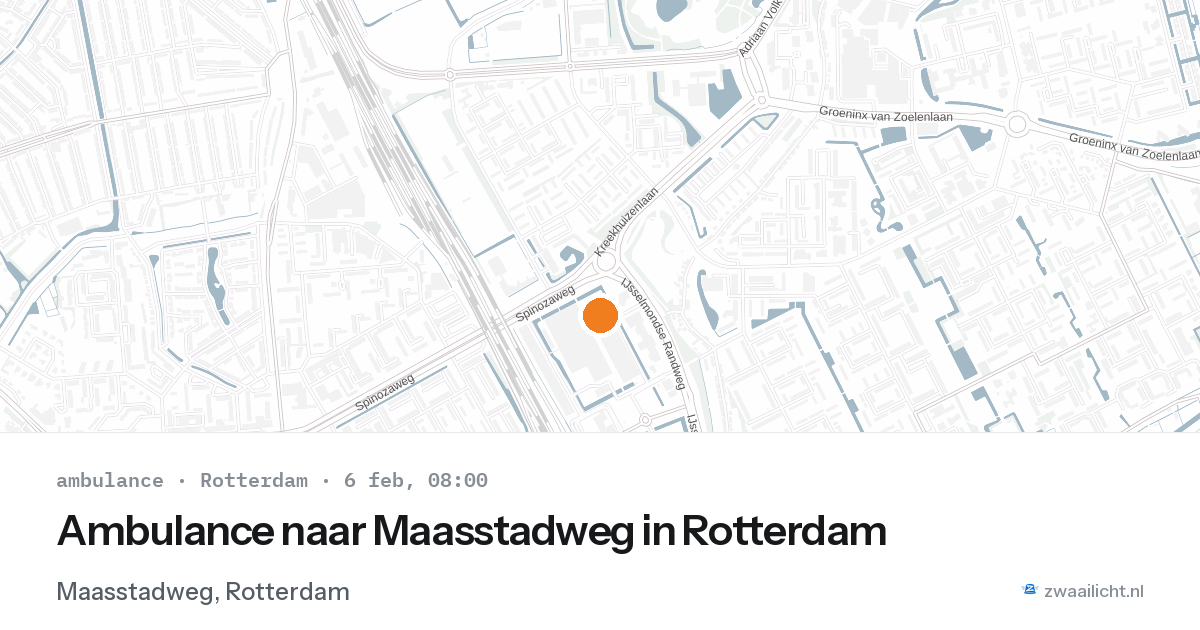 Ambulance naar Maasstadweg in Rotterdam — 6 feb 2026