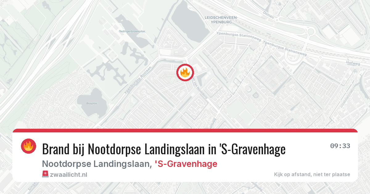 Brand bij Nootdorpse Landingslaan in 'S-Gravenhage — 2 jul 2026