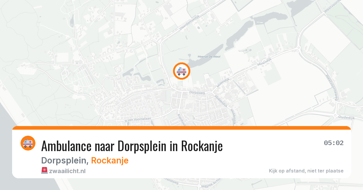 Ambulance naar Dorpsplein in Rockanje — 23 mei 2026