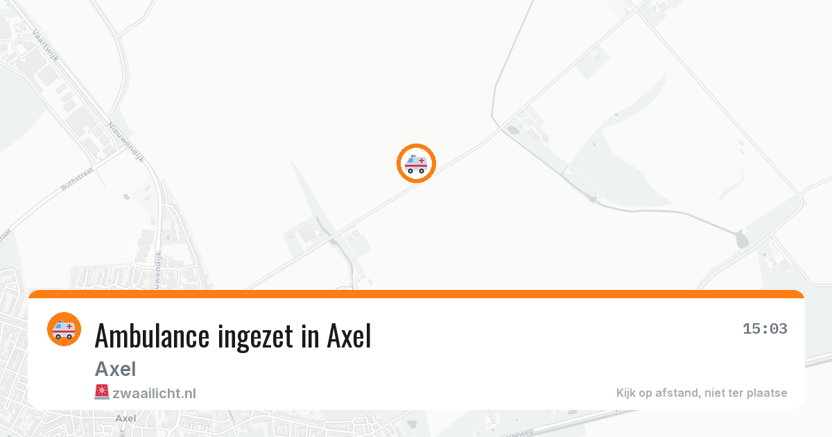 Ambulance ingezet in Axel — 10 aug 2026