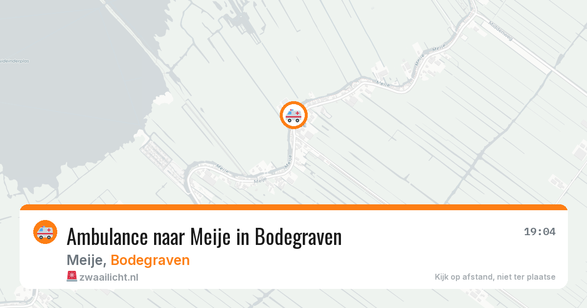 Ambulance naar Meije in Bodegraven — 26 mrt 2026