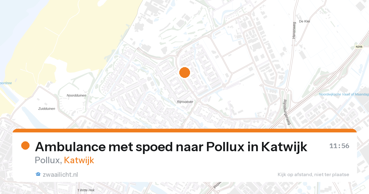 Ambulance met spoed naar Pollux in Katwijk — 29 jun 2026