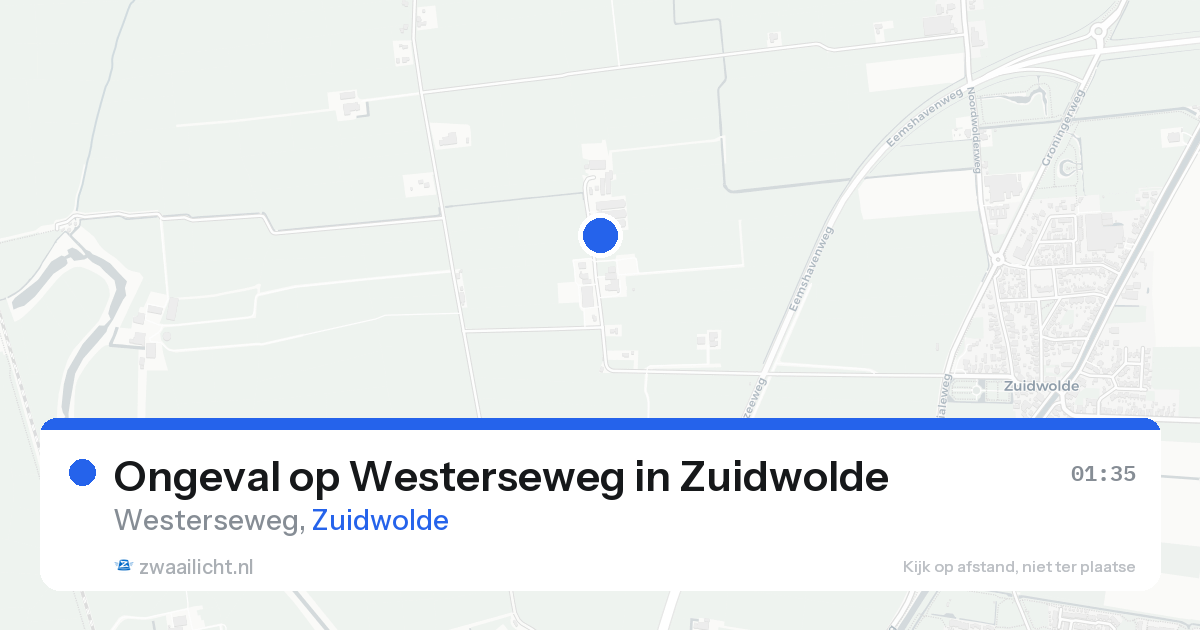 Ongeval op Westerseweg in Zuidwolde — 19 aug 2026