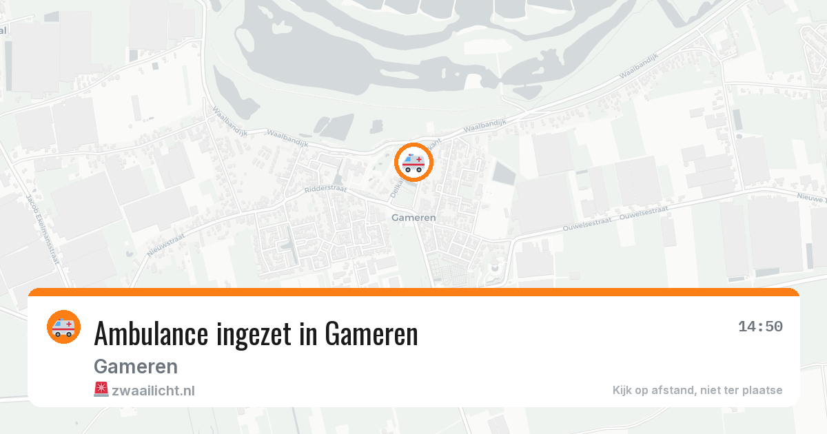 Ambulance ingezet in Gameren — 17 jun 2026