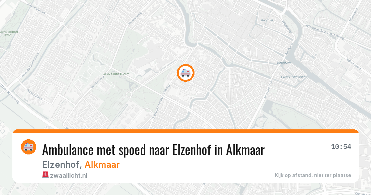 Ambulance met spoed naar Elzenhof in Alkmaar — 3 jul 2026