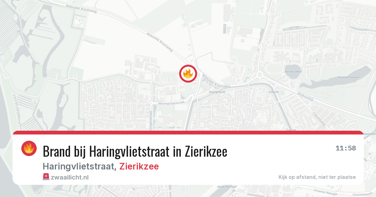 Brand bij Haringvlietstraat in Zierikzee — 12 mei 2026