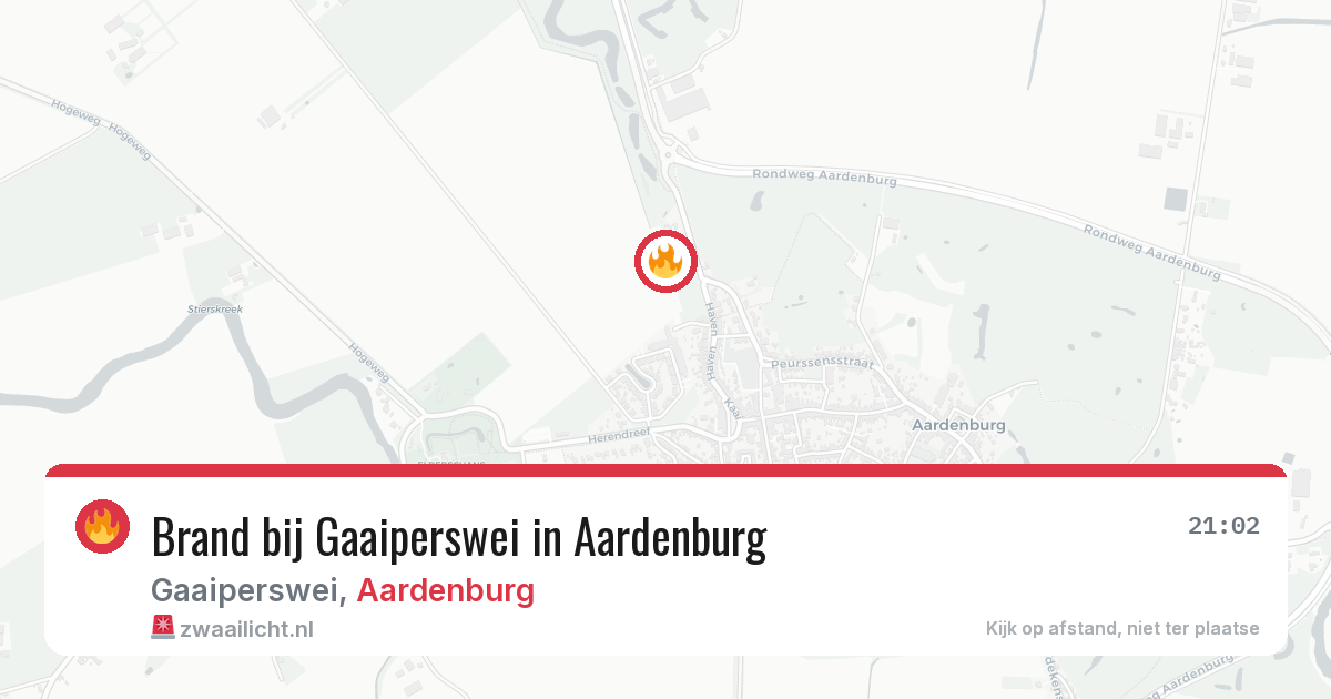 Brand bij Gaaiperswei in Aardenburg — 18 jun 2026