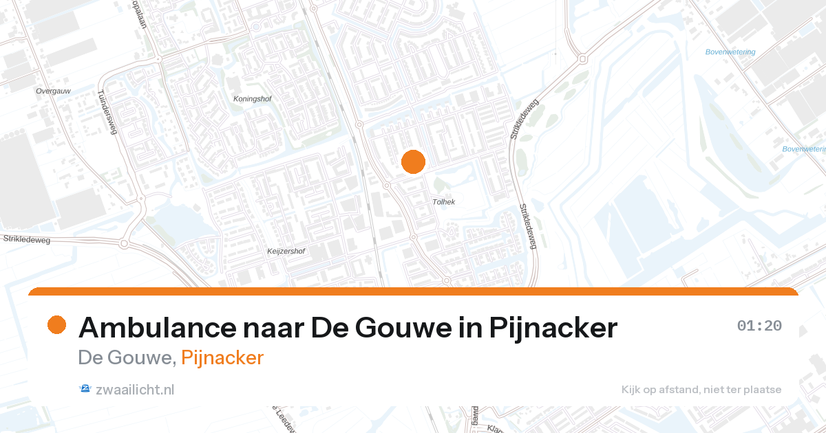 Ambulance naar De Gouwe in Pijnacker — 9 apr 2026