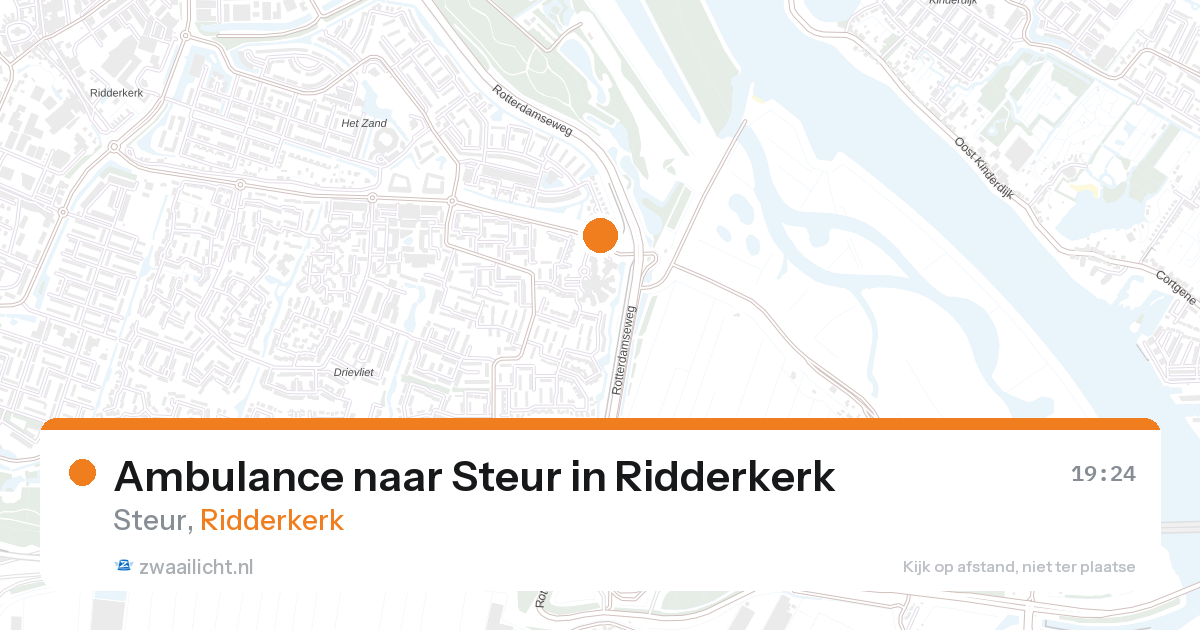 Ambulance naar Steur in Ridderkerk — 15 jul 2026