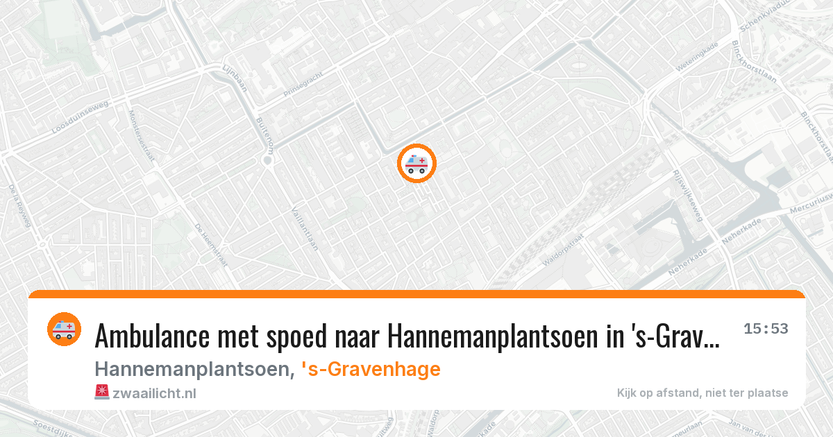Ambulance met spoed naar Hannemanplantsoen in 's-Gravenhage — 12 feb 2026